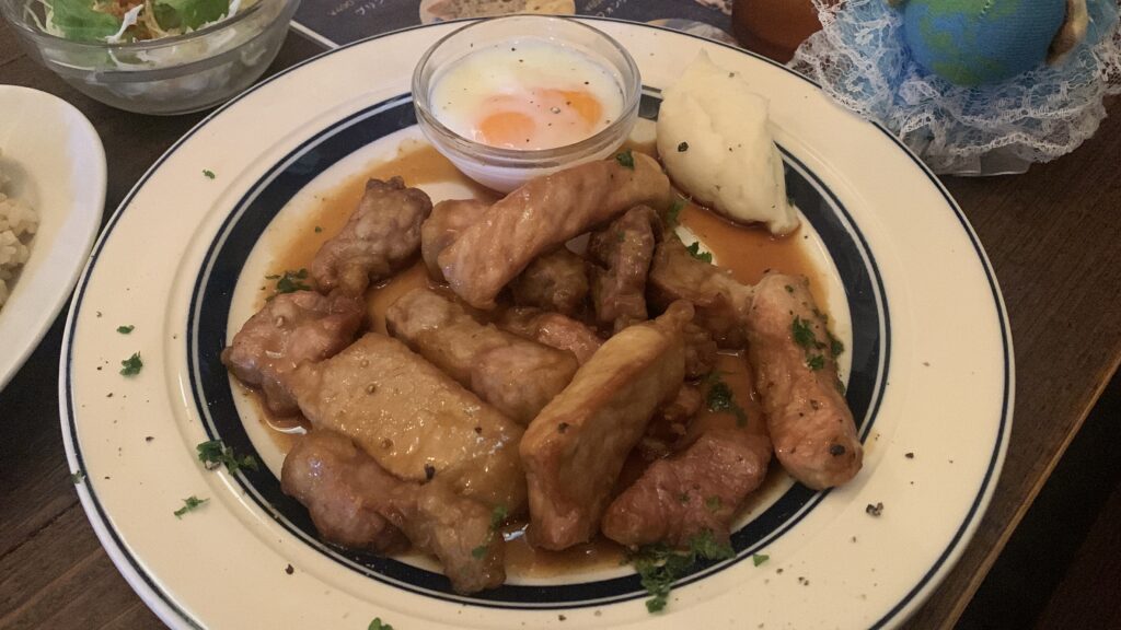 grasshopper cafe ダニエルポークソテー アップ 石内