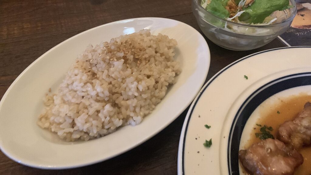 grasshopper cafe 玄米ご飯 石内