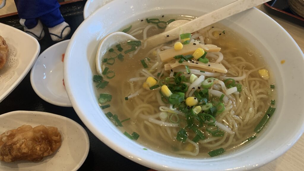 七喜食堂 塩ラーメン 北広島町