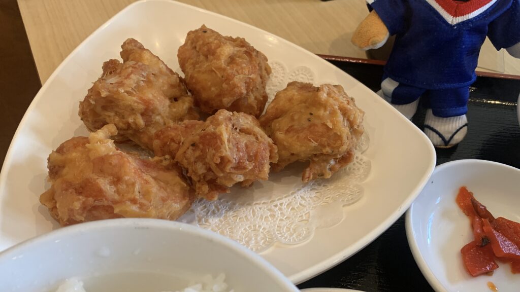 七喜食堂 若鳥の唐揚げ 北広島町