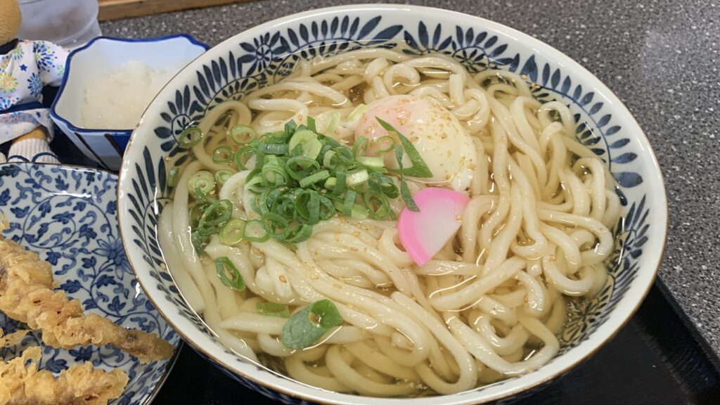 いよ路 うどんのアップ 広島市安佐南区
