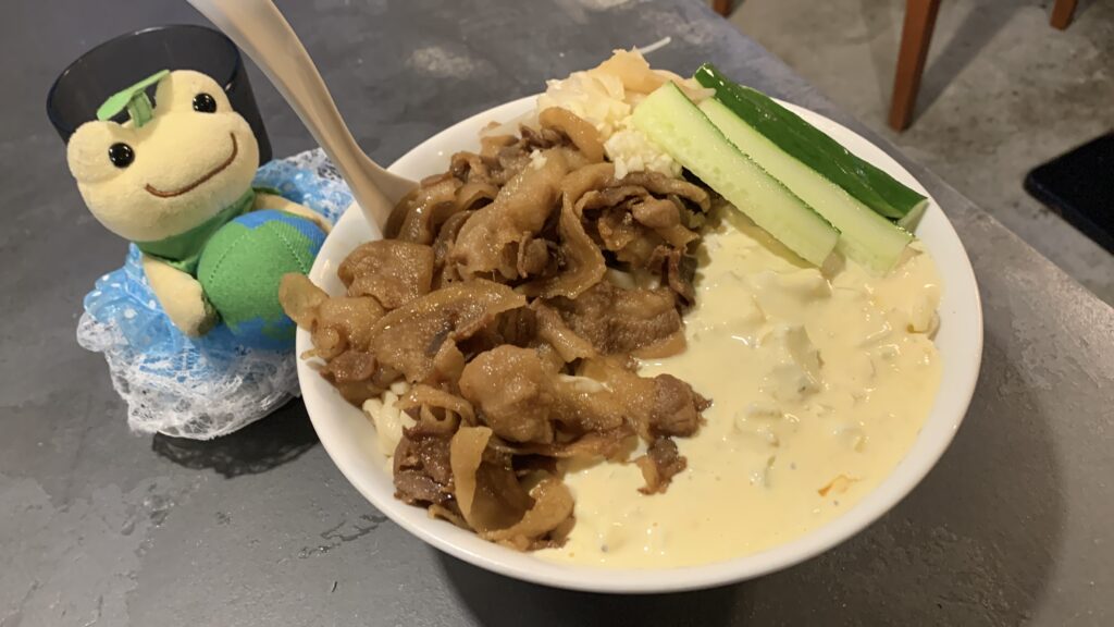 クスクスラーメン横川店 バカタルい冷やし中華 かえるのピクルス 横川