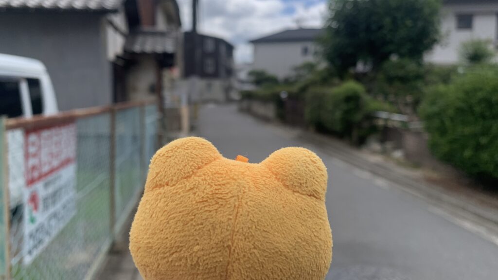 Spice magic 駐車場からお店までの住宅街の道 かえるのピクルス 広島市安佐南区大町西