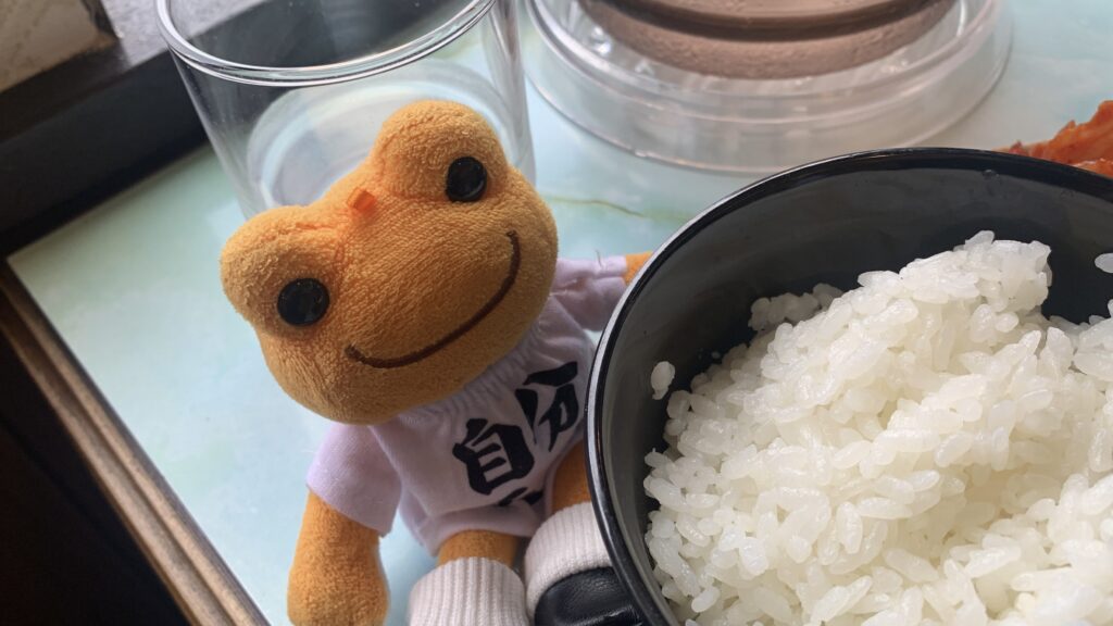 Casual Kitchen Hana ステーキランチ ライスと ダイア かえるのピクルス