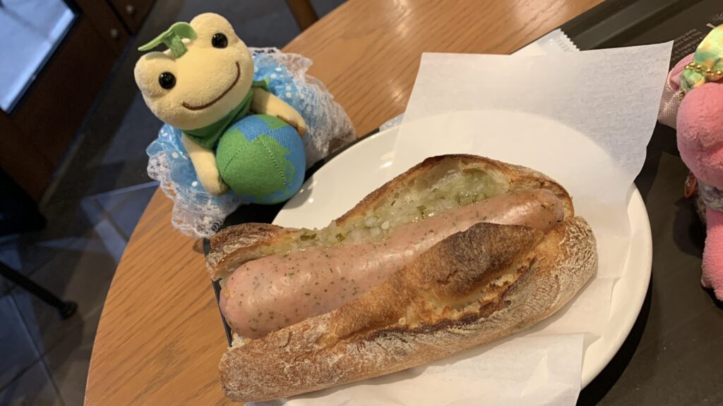 スターバックス ハーブソーセージ スターバックス バゲットサンド ほし かえるのピクルス